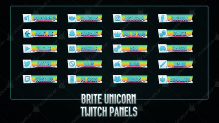 BRITE UNICORN - TWITCH PANELS