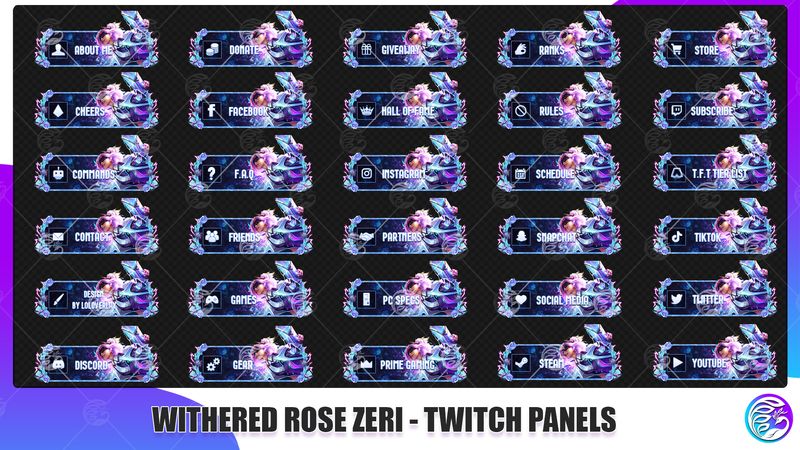 Withered Rose Talon WITHERED ROSE ZERI TWITCH PANELS