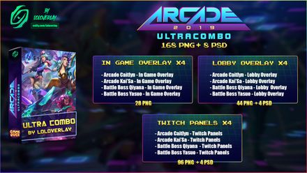 🔥ARCADE 2019 ULTRA COMBO - BIG BUNDLE  [168 PNG + 8 PSD] 