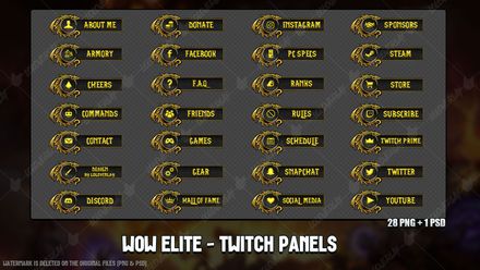 ✅ WOW CLASSIC ELITE - TWITCH PANELS 