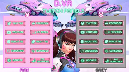 ✅D.VA - TWITCH PANELS 