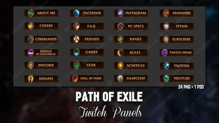 ✅ PATH OF EXILE - TWITCH PANELS