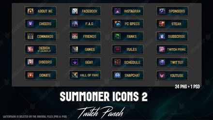 ✅ SUMMONER ICONS - TWITCH PANELS #2