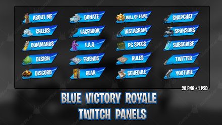 ✅[BLUE] VICTORY ROYALE 2018 - TWITCH PANELS