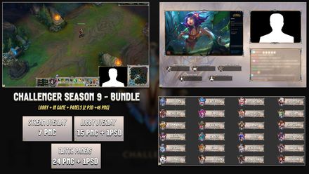 🔥 CHALLENGER SEASON 9 - BUNDLE [46 PNG + 2 PSD]