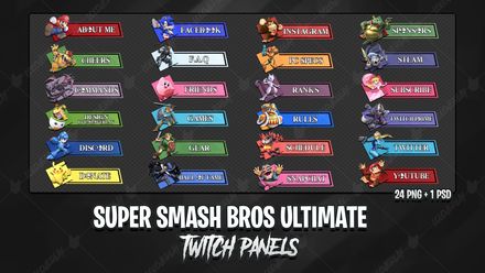 ✅  SUPER SMASH BROS ULTIMATE - TWITCH PANELS