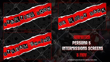 ✅🎞️PERSONA 5  - ANIMATED INTERMISSIONS SCREENS 