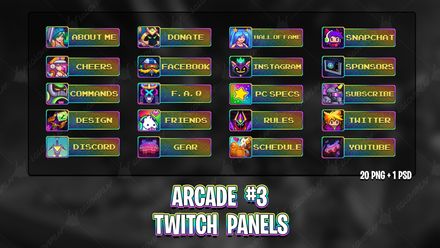 ✅ ARCADE #3 - TWITCH PANELS