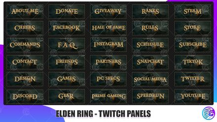 ✅ELDEN RING - TWITCH PANELS 