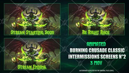 ✅🎞️WOW BURNING CRUSADE CLASSIC - ANIMATED INTERMISSIONS SCREENS N°2 