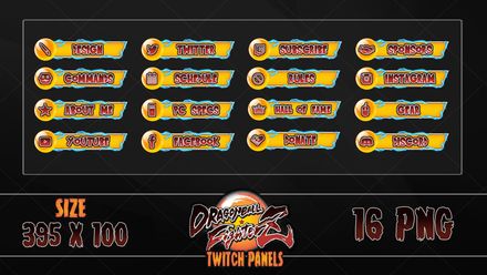 ✅ DRAGONBALL FIGHTERZ- TWITCH PANELS