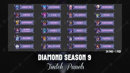 ✅ DIAMOND SEASON 9 - TWITCH PANELS