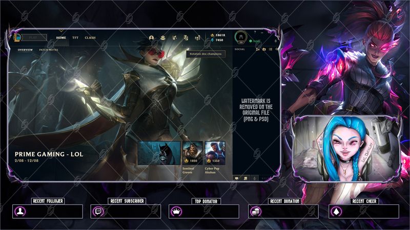 👁️CRIME CITY NIGHTMARE AKALI LOBBY OVERLAY