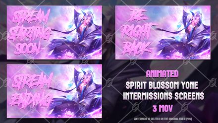 🌸🎞️SPIRIT BLOSSOM YONE - ANIMATED INTERMISSIONS SCREENS 