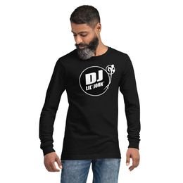 DJ Lil' John® Unisex Long Sleeve Logo Tee, dark colors
