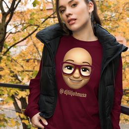 DJ Lil&#x27; John™ Long Sleeve Emoji Tee, dark colors