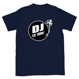 DJ Lil' John® Unisex Short Sleeve Logo Tee, Dark Colors
