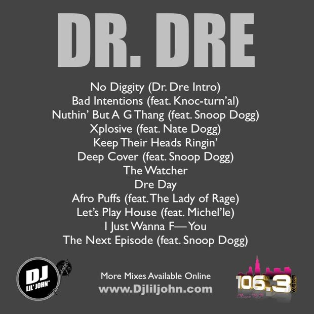 Dr. Dre Tribute Mix