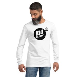 DJ Lil' John® Unisex Long Sleeve Logo Tee, light colors