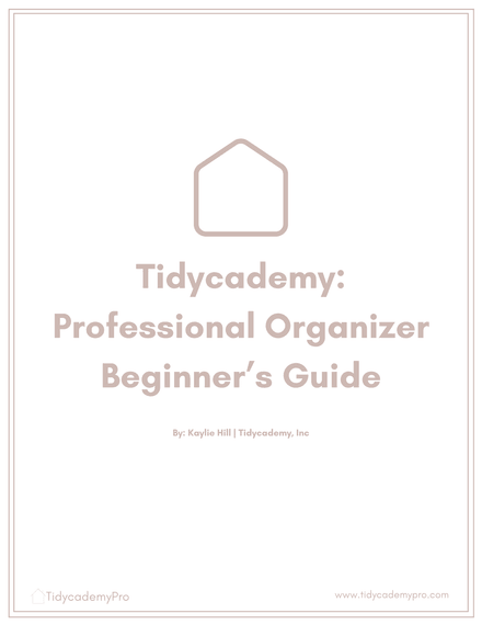 Tidycademy Professional Organizer Beginner&#x27;s Guide