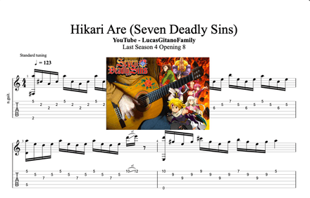 Hikari Are (Seven Deadly Sins) [Op 8]