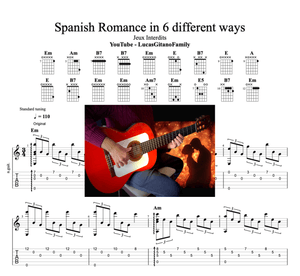 Spanish Romance in 6 different ways (Jeux interdits)