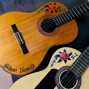 Rose Guitar Stickers