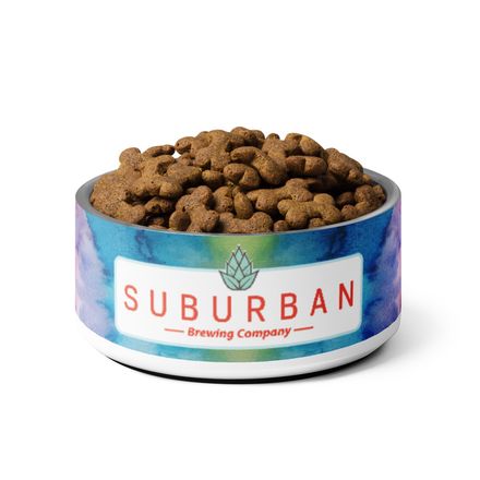 Tie-Dye Suburban Brewing Co. Pet Bowl