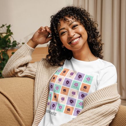 Blossoms of Resilience - Women's Relaxed T-Shirt