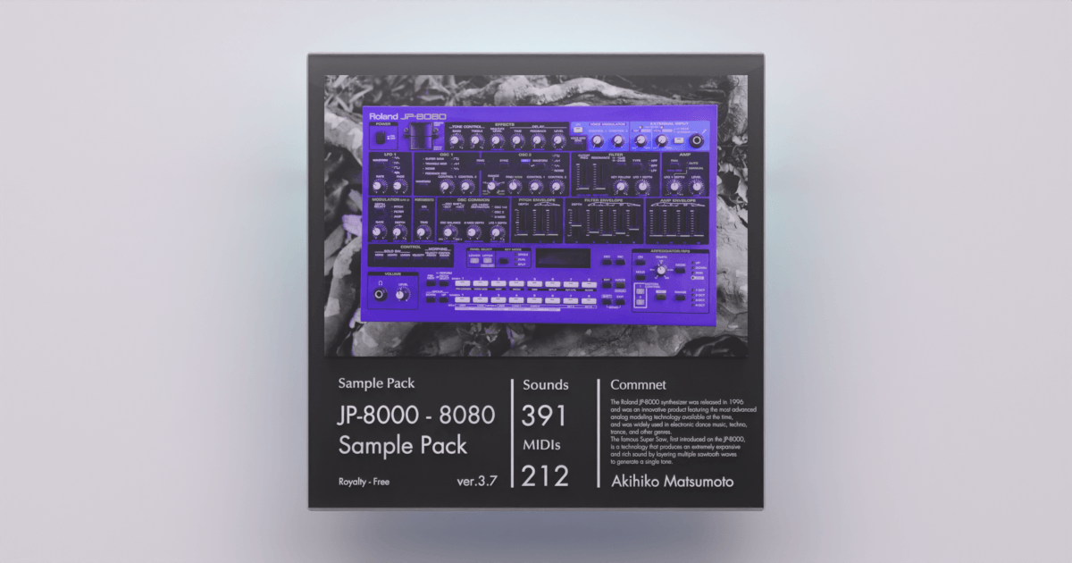JP-8000 - 8080 (Sample Pack)