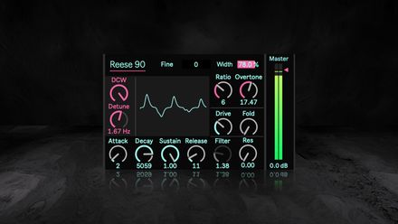 Ableton Reese 90 ver.2.5 Ultimate Reese Bass Synthesizer Max for Live (.amxd file)