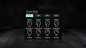 Ableton Drone Note ver.2.0  Max for Live Device (.amxd file)