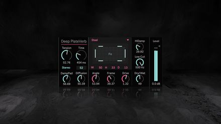 Ableton Deep PlateVerb Max for Live Device (.amxd file) | Physical Modeling Plate Reverb