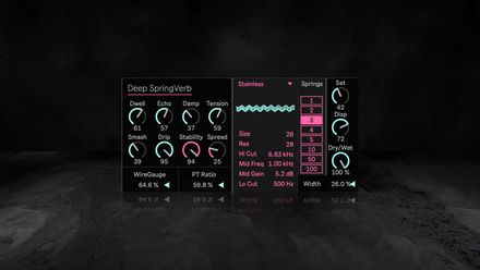 Ableton Deep SpringVerb Max for Live Device (.amxd file) | Physical Modeling Spring Reverb
