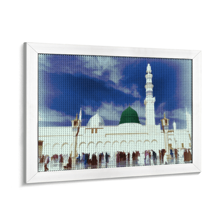 DIY – Green Dome of Madinah 5D Round Diamond Painting | GD103-RD