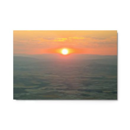 Serene Cappadocia Sunrise Wall Art – Glossy Metal Print | High-Res 1050dpi | Multiple Sizes – GC127