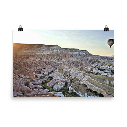 Serene Cappadocia Sunrise Wall Art – 36x24 High-Resolution Art Print | Museum-Quality Paper – GC151