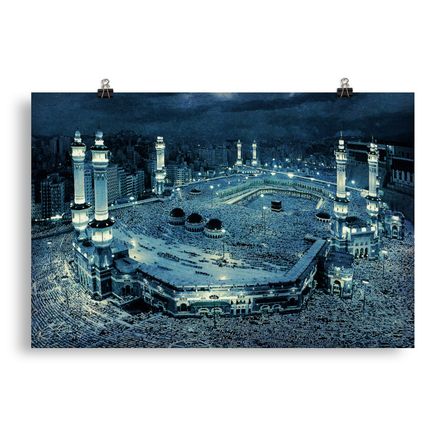 Al-Haram of Makkah Enhanced Matte Poster #HM105 - 30&quot;x20&quot;, High-res 300dpi, Museum-Quality Paper