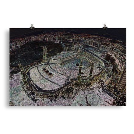 Makkah Bird’s-eye View Matte Poster – 30&quot;x20&quot; High-res Museum-Quality Paper – MM122