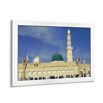 DIY – Green Dome of Madinah 5D Round Diamond Painting | GD101-RD