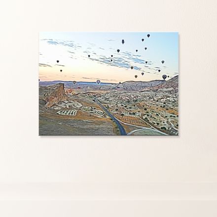 Good Morning Cappadocia Canvas Print – 24&quot;x18&quot;, 400dpi, Hand-Stretched – GC112