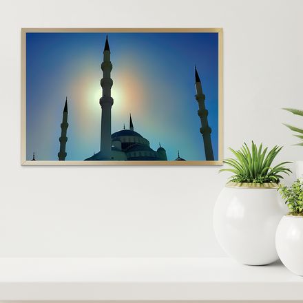 The Sunshine behind Minaret Stunning Beauty Shot - 36”x24&quot;, High-res 300dpi - SM203