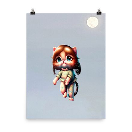 Cute Pretty Catwalk Wall Art Poster – 18x24 | 400dpi | Museum-Quality Paper – Limited Edition CC134