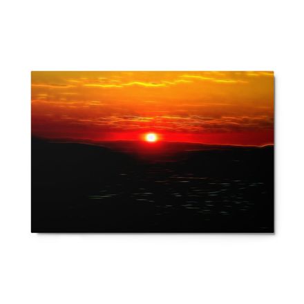 Serene Cappadocia Sunrise Wall Art – Glossy Metal Print | High-Res 1050dpi | Multiple Sizes – GC130