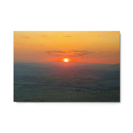 Serene Cappadocia Sunrise Wall Art – Glossy Metal Print | High-Res 1050dpi | Multiple Sizes – GC132