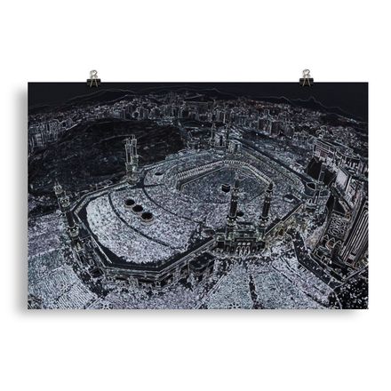 Makkah Bird’s-eye View Matte Poster – 30&quot;x20&quot; High-res Museum-Quality Paper – MM107