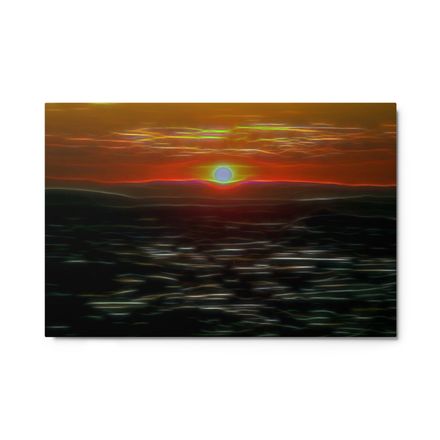 Serene Cappadocia Sunrise Wall Art – Glossy Metal Print | High-Res 1050dpi | Multiple Sizes – GC121