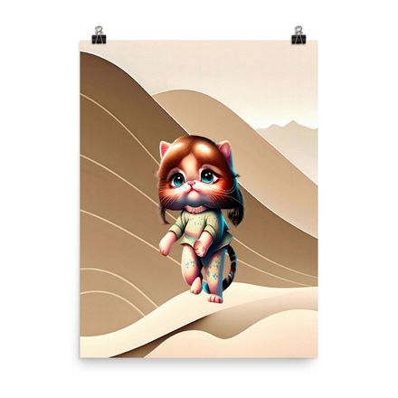 Cute Pretty Catwalk Wall Art Poster – 18x24 | 400dpi | Museum-Quality Paper – Limited Edition CC135