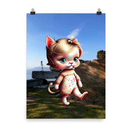 Cute Pretty Catwalk Wall Art Poster – 18x24 | 400dpi | Museum-Quality Paper – Limited Edition CC121