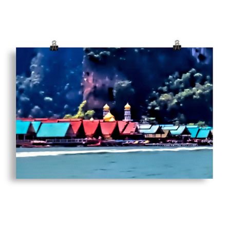 Koh Panyee Serenity Enhanced Matte Poster – 30&quot;x20&quot; | 360dpi | Museum-Quality Paper – PS212